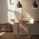 thumbnail image 3 of Sillas para Bar y Barra de Cocina con Respaldo y Reposapies de Altura Ajustable Banco Taburete Giratorio con Asiento Acolchado de Diseño Moderno Set 3 Piezas Blanco, 3 of 5