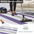 thumbnail image 5 of Purple Grey Striped Outdoor Rug 6x9 Ft - Reversible Patio Rug Outdoor Camping Rugs, Minimalist Farmhouse Stripe Washable Indoor Outdoor Area Rugs, Non-Slip Outdoor Carpet Runner for Deck/Porch, 5 of 8