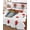 White, variant on Twin Quilt Bedding Set, Red Tulip Flowers Reversible Summer Quilt 3 Pieces, Spring Floral Vintage Drum Rustic Lightweight Bedspreads Coverlets with 2 Pillow Shams for All Seasons