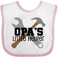 thumbnail image 3 of Inktastic Opa Little Helper Grandkid Boys Baby Bib, 3 of 4