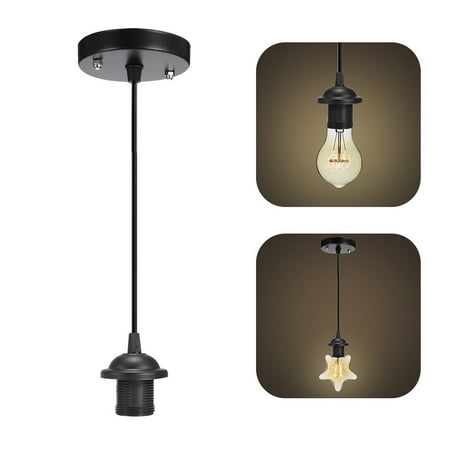 

JIZHI E27 Retro Chandelier Pendant Light Vintage Ceiling Light Ceiling Rose Lamp Restaurant Coffee Shop Bar Counter