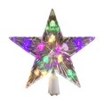 thumbnail image 2 of Christmas Tree Topper, Crystal Star Ornament, LED Light Decor, Multicolor Flashing Effect and Sturdy Reusable Build for Tree Branches, Mantel Shelves and Holiday Gatherings., 2 of 7