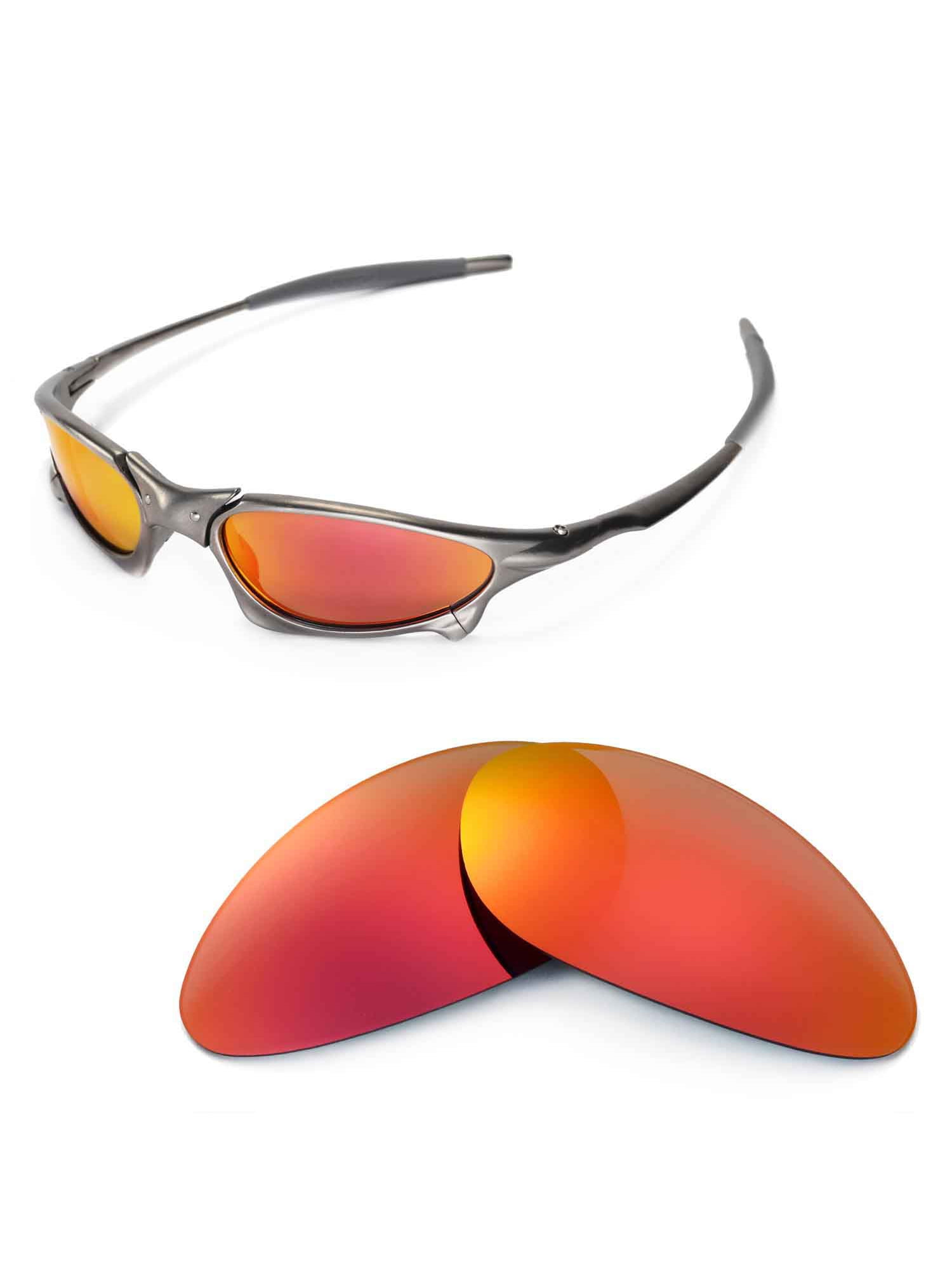 Walleva Fire Red Polarized Replacement Lenses for Oakley Penny