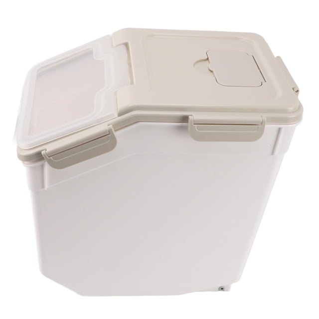 Food Container Rice Container Waterproof Thickened Rice Storage Container With Measuring Cup Lid Rice Storage Bin For Kitchen