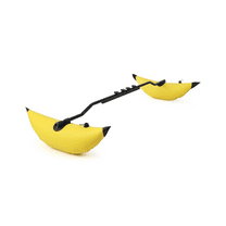 PVC Inflatable Outrigger Float with Sidekick Arms Rod Kayak Boat Fishing Standing Float Stabilizer System Kit, Yellow LONG