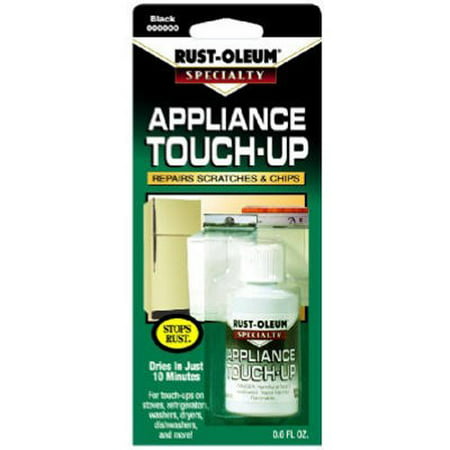 Rust-Oleum 213174 .6-Ounce Specialty Brush Bottle Appliance Touch Up, (Best Brush For Car Touch Up Paint)