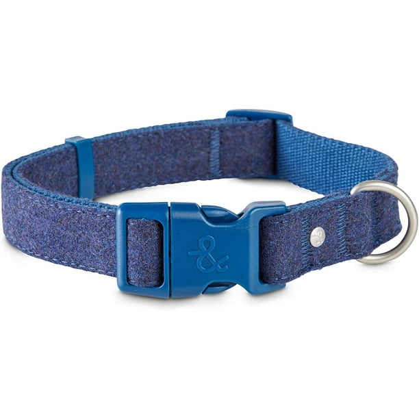 Petco Brand HHHC Co. Twilight Tweed Dog Collar Large Blue