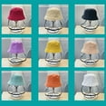 thumbnail image 2 of SPRING PARK Children Unisex Kids Anti-droplet Solid Color Visor Shield Bucket Hat Face Protective Cover Fishmen Sun Cap, 2 of 7
