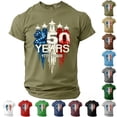 thumbnail image 4 of Men's USA 250 Years Patriotic Fighter Jet T-Shirt American Flag Graphic 1776-2026 Anniversary Tee, 4 of 4