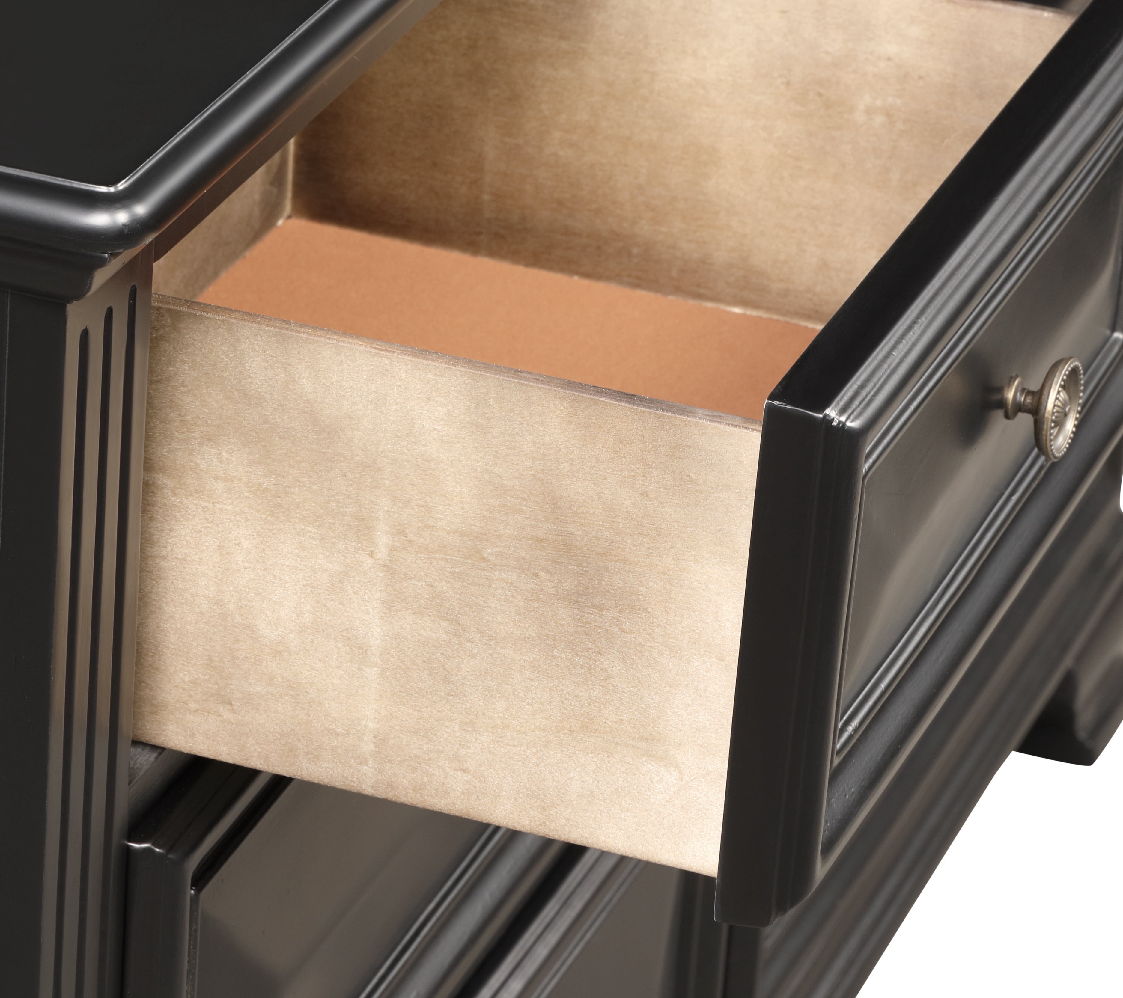 Roundhill Furniture Renova 5-Drawer Chest - Parchment White
