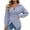 Sky Blue a1, variant on Striped Wrap Blouses for Women Dressy Casual Collared Long Sleeve Button Down Shirts Casual Slim Fit Cross Waist Work Tops S-2XL