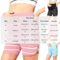 thumbnail image 4 of Zulora Pregnancy Maternity Shorts High Waist Over Belly Ribbed Striped Casual Pocket Summer Shorts For Pregnant Women​, 4 of 6