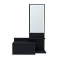 thumbnail image 2 of Floating Hallway Cabinet Lowell - Black Entryway Cabinet with Mirror & Drawer - Modern Living Room Storage, 2 of 7