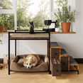 thumbnail image 5 of BOSSIN Pet Window Perch with Stairs, 3 Drawers Large Pet Bunk Bed for Dogs and Cats, 5 of 7