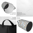thumbnail image 5 of Lsque Carrot Rabbit pattern Laundry Hamper Basket, Tall Woven Rope Hamper Basket for Clothes, Lightweight Storage Basket, Collapsible Waterproof-Small, 5 of 8