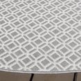 thumbnail image 4 of Safavieh Terrace Wight Geometric Indoor/Outdoor Area Rug, Ivory/Gray, 6'7" x 6'7" Round, 4 of 15