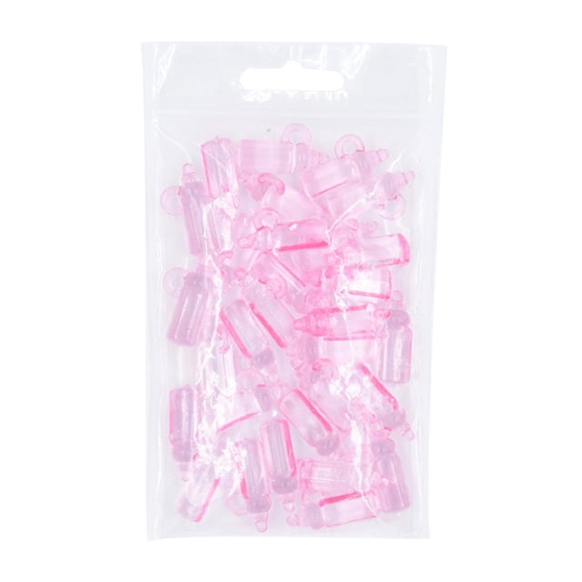 Colgantes de botellas de bebé con de chupete de de bebé de 30 piezas para joyas de bricolaje Rosado perfecl Encantos de chupete