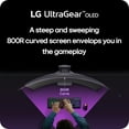 thumbnail image 3 of LG 39GS95QE Ultragear OLED Curved Gaming Monitor 39-Inch WQHD 800R 240Hz 0.03ms DisplayHDR True Black 400 AMD FreeSync Premium Pro NVIDIA G-Sync HDMI 2.1 DisplayPort Tilt/Height/Swivel Stand - Black, 3 of 5