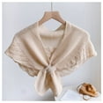 thumbnail image 2 of Women‘s Small Shawl Wraps Fishtail Knitted Shoulder Shrug Flapper Solid Color, 2 of 2