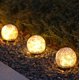 thumbnail image 1 of 3 piezas de luz solar para jardín al aire libre (bola de 10 CM, 20 LED de luz amarilla cálida, 12 CM de bola, 30 LED de luz amarilla cálida, 15 CM de bola, 30 LED de luz amarilla cálida, uno cada uno) Ormromra LL-0719, 1 of 8
