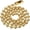 Gold, variant on Silver-tone Beaded Chain Necklace, Titanium Steel Bead Ball Necklace Y2K Punk for Women Men Gift