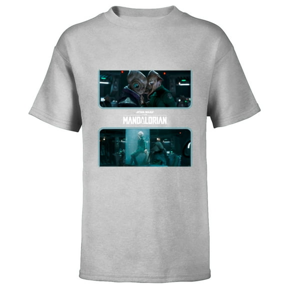 Star Wars The Mandalorian Season 3 Star-Crossed Lovers - Short Sleeve T-Shirt for Kids - Customized-Athletic Heather