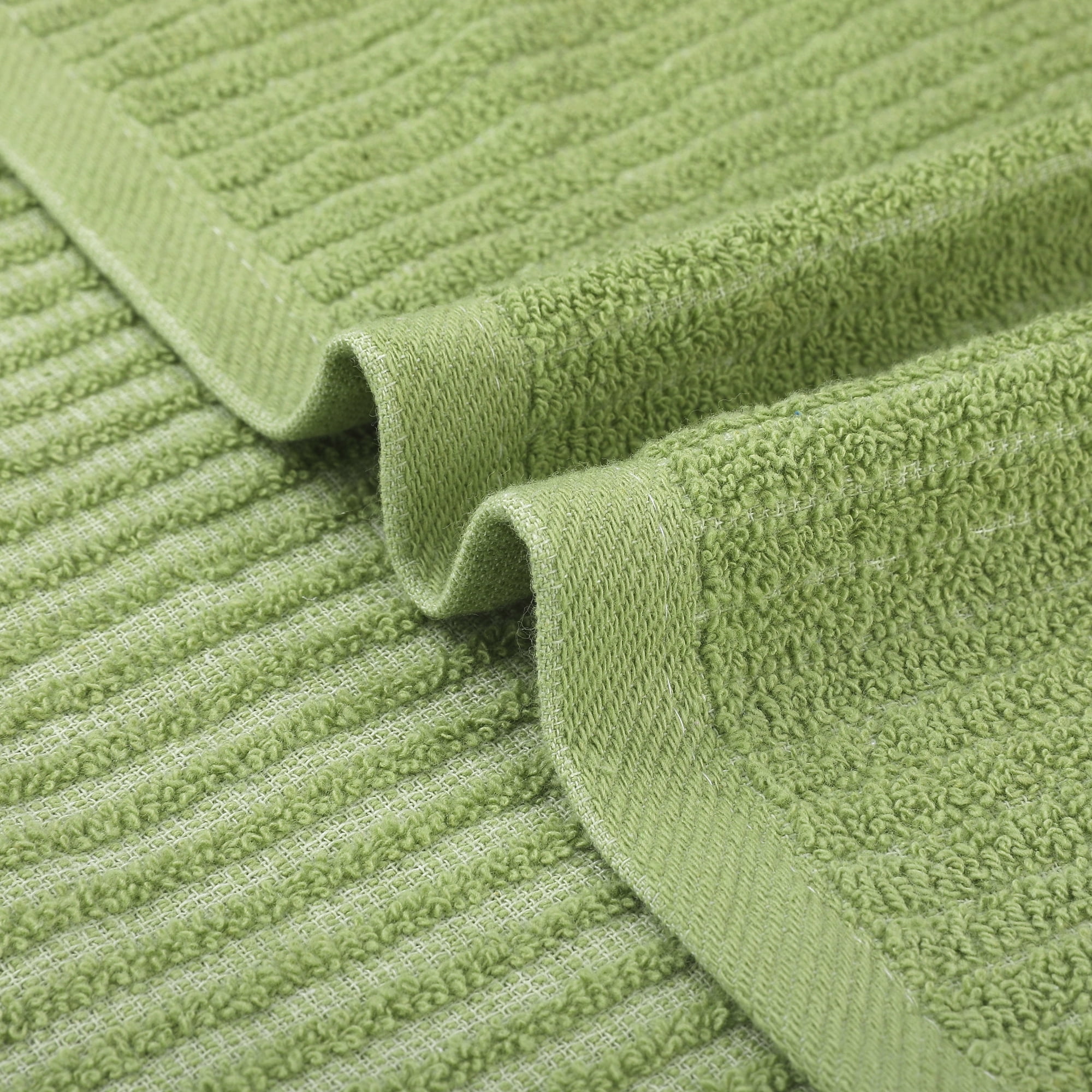 Unique Bargains 4 Pcs Hand Towels Absorbent Towel Green 13" x 29"