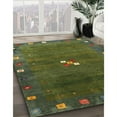 thumbnail image 2 of Ahgly Company Indoor Rectangle Contemporary Fern Green Abstract Area Rugs, 2' x 5', 2 of 6