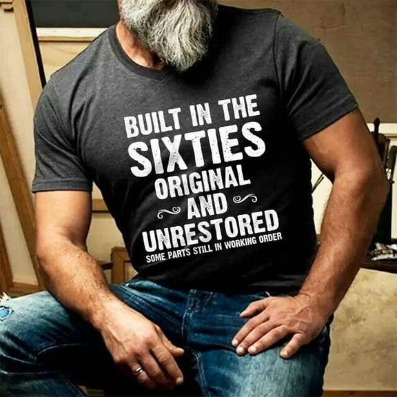 DOPASHIRT Built In The Sixties Men'S Tshirt Retirement Shirt, 60Th Birthday Gift Unisex S-5XL Hot Trending Shirt, Vintage Birthday Gift