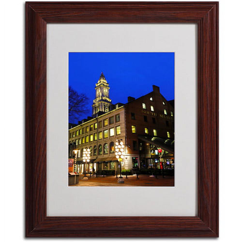 Trademark Fine Art "Boston 3" Matted Framed Art by CATeyes