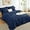 Navy Blue, variant on King Size Comforter Set Beige - 7 Pieces Bed in a Bag Lightweight Bedding Set, All Season Soft 7PC Bed Set with Comforter, Flat Sheet, Fitted Sheet, Pillowcases & Pillow Shams