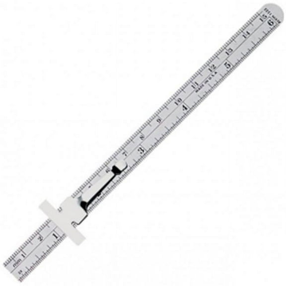 Alvin 6" Stainless Steel Metric Pocket Rule