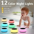thumbnail image 5 of Sound Machine and White Noise with 30 Soothing Sounds 12 Colors Baby Night Light Memory Function (Black), 5 of 5