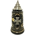 thumbnail image 1 of Pewter Iron Cross Military Decoration German Beer Stein .25 L Made in Germany, 1 of 4