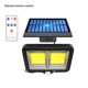 thumbnail image 1 of Lámpara de pared solar al aire libre, impermeable, tipo dividido, luz de villa de jardín, foco LED para patio de porche, control remoto 128COB Guardurnaity LF000010-03B, 1 of 7