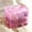 pink, variant on 3-layer 18 Compartment Transparent Storage Box, Jewelry and Toy Storage Box, Suitable for Kitchen, Bathroom, Bedroom