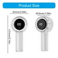 thumbnail image 3 of Handheld Small Fan Cooling Fan 1200mAh Outdoor Digital Display Fan Adjustable Setting for Travel and Outdoor Activity, 3 of 9