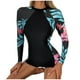 thumbnail image 4 of Conjunto de traje de baño de Bikini todo en uno informal sin espalda con costuras estampadas para mujer a la moda Fridja nalpqowj54755, 4 of 9