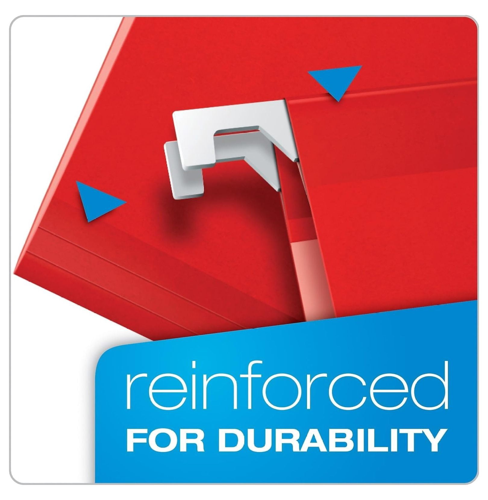 Hanging File Folders Letter Size Red - PFX42623 Ready-Tab Reinforced 5 Tab Folders - 25 Pack - Office & Home Filing Organization