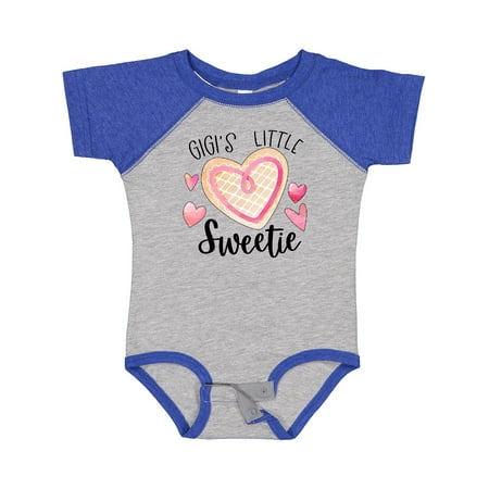 

Inktastic Gigi s Little Sweetie with Pink Heart Cookie Gift Baby Boy or Baby Girl Bodysuit