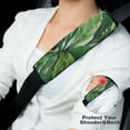 thumbnail image 2 of WYYP Green Leaves Foliage Car Seat Belt Pad Cover Universal Seat Belt Cushions for Car Ideal for Car Interior Accessories 1Pcs, 2 of 5