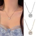 thumbnail image 2 of Fasijew Lightweight Clavicle Chain Dainty Necklaces Teardrop Choker Necklace Cubic Zirconia Sparkling Crystal Glitter Mother's Day Anniversary Birthday Jewelry, 2 of 7