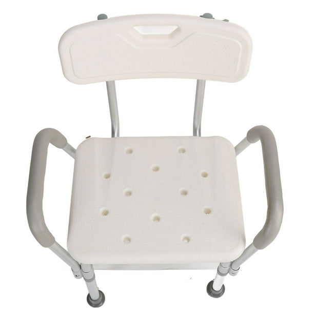 Shower Chair 150KG Load Bearing Removable Backrest Height