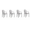 thumbnail image 1 of Plata Decor Ghost Chair Set of 4 in Smoke, 1 of 1