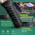 thumbnail image 3 of Pickleball Paddles Set Of 2, Fiberglass Surface, Fluid Smoke Aurora Art Style, 4 Balls & Bag, 3 of 5