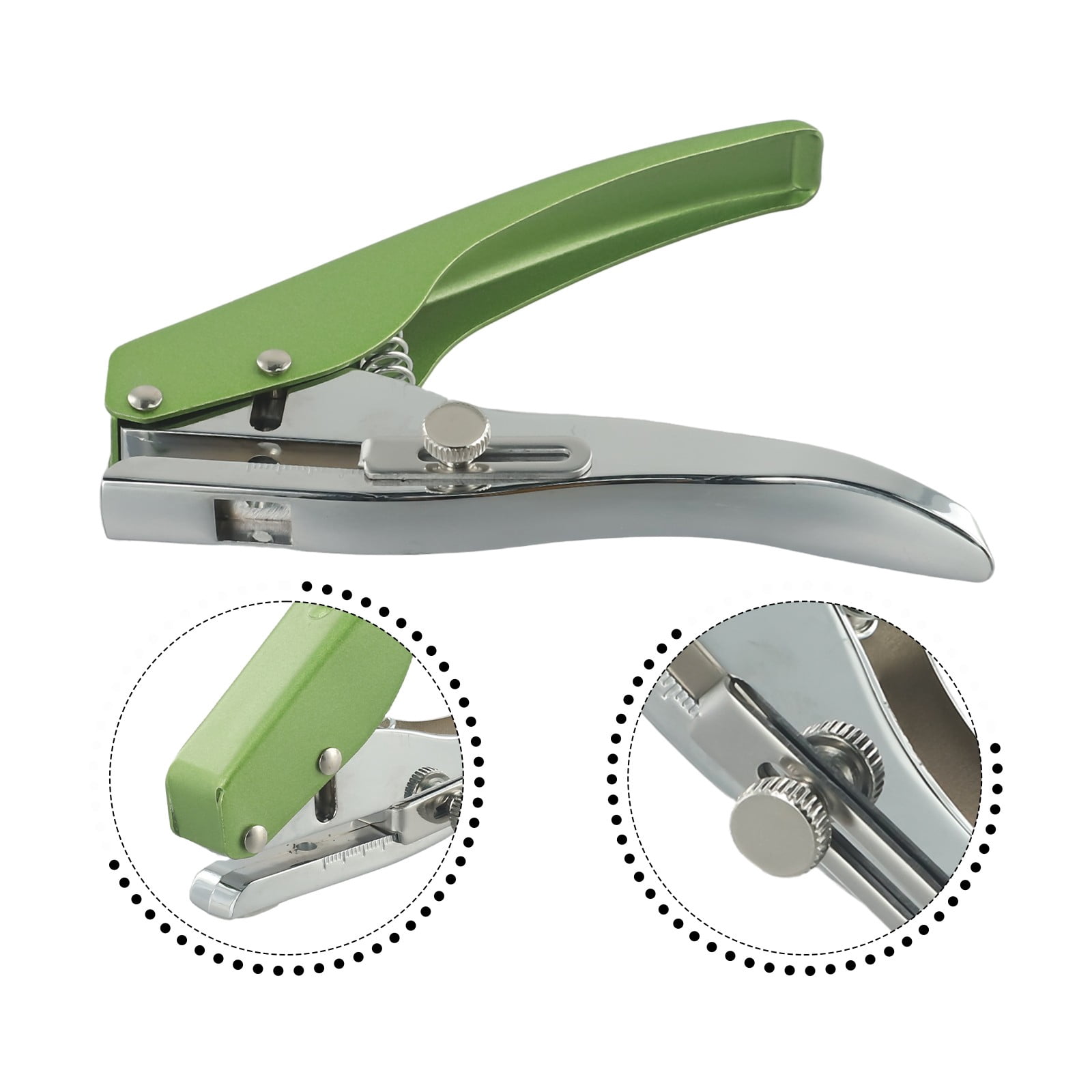 3-10Mm Hand-Held Circle Round Single Hole Punch Paper Punch for Id Cards Photos 4Mm