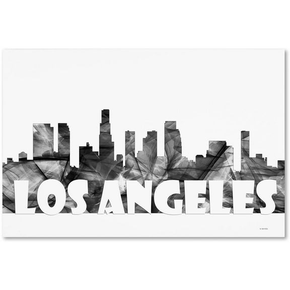 Trademark Fine Art 'Los Angeles California Skyline BG-2' Canvas Art by Marlene Watson