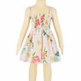 thumbnail image 6 of Zhuashum Girls Dress 3-4 Years Summer Sleeveless Floral Prints Dresses Crew Neck Lovely Sundress Elegance Daily Wears Pink, 6 of 8