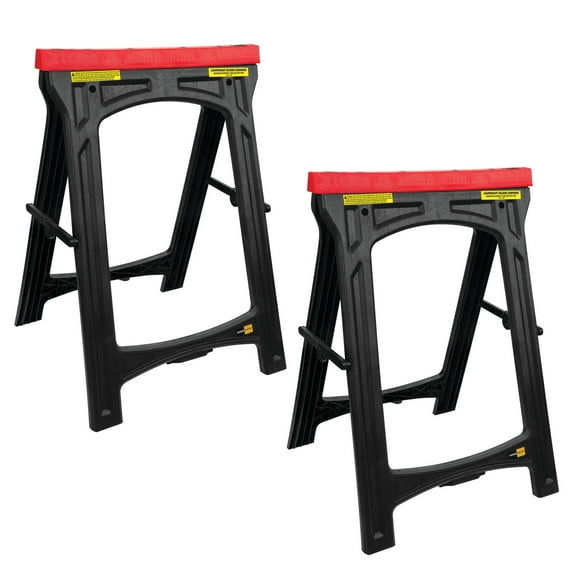 Performance Tool W54011 Saw Horse Set, 2-Piece (150 lb capacity, 300 lbs Total)