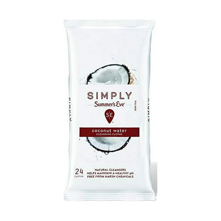 Summer's Eve Simply Cleansing Cloths Coconut Water